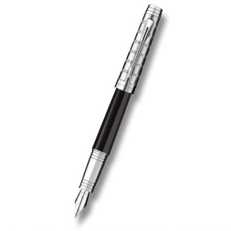 Parker Premier Custom Tartan Black ST plnicí pero, hrot F