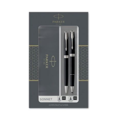 Parker Sonnet Black CT sada roller a kuličková tužka