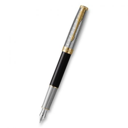 Parker Sonnet Premium Metal Black GT hrot F plnicí pero