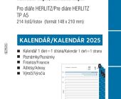 Herlitz - Náplň do kroužkového diáře A5 - 2025, denní