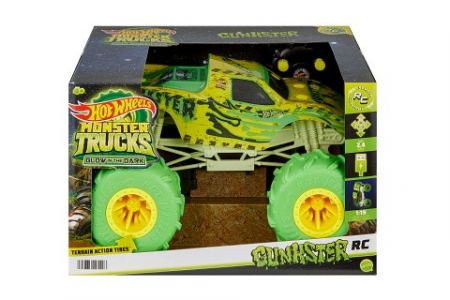 Hot Wheels Monster trucks Gungster svítící ve tmě 1:15 HTP15