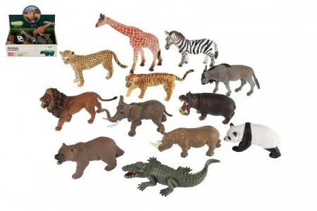 Zvířátka safari ZOO plast 13-18cm mix druhů