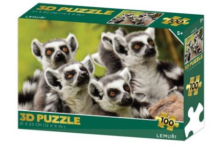 Puzzle 3D - Lemuři