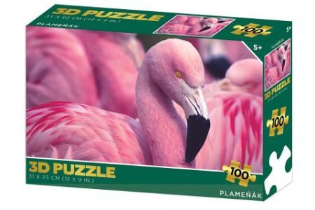 Puzzle 3D - Plameňák