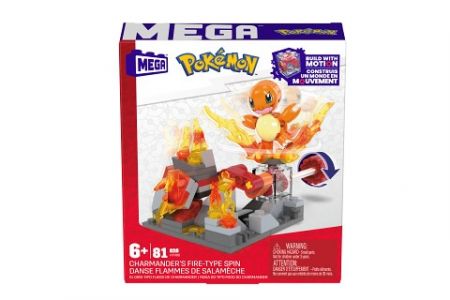 Megablok Pokémon dobrodružství-Charmander s ohnivým typem HTH86