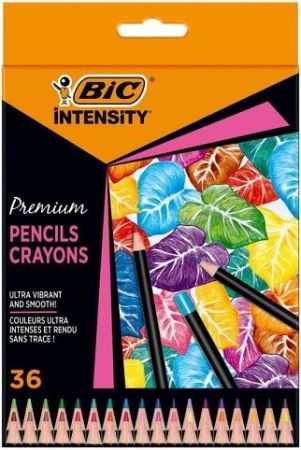 Barevné pastelky &quot;Intensity Premium&quot;, 36 barev, BIC, 951852