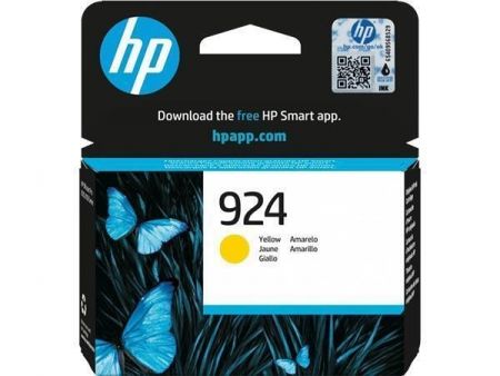 4K0U5NE Inkjet cartridge for Officejet Pro 8120e, 8130e printers, HP 924, yellow, 400 olda