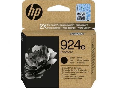 4K0V0NE Inkjet cartridge for Officejet Pro 8120e, 8130e printers, HP 924 EvoMore, black, 1