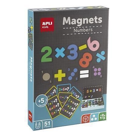 Magnetická hra &quot;Magnets&quot;, 51 ks, čísla, APLI 19444