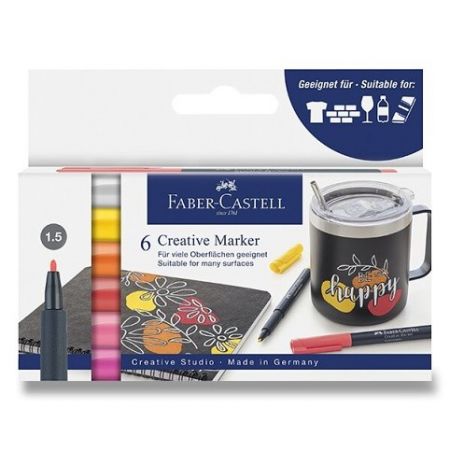 Popisovače Faber-Castell Summer Breeze 6 ks