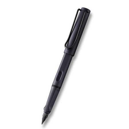 Lamy Safari Steel Black plnicí pero hrot F