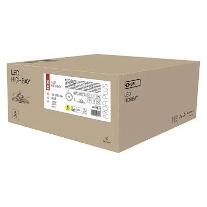 EMOS LED průmyslové závěsné svítidlo HIGHBAY ASTER 120° 200W