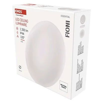 EMOS LED přisazené svítidlo FIONI, kruhové bílé 12W neutrální b., IP44