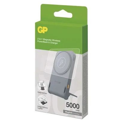 GP Powerbanka GP Q05B, 5 000 mAh, 20 W+Wireless, černá