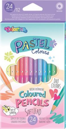 Patelky Colorino kulaté 12/24ks Pastel