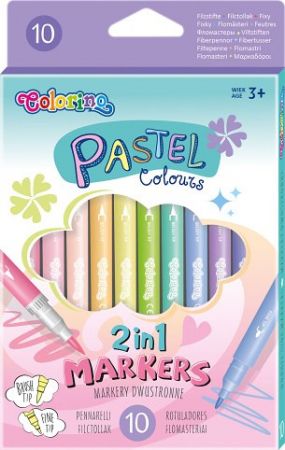 Fixy Colorino Pastel oboustranné 10ks