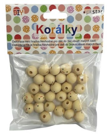 Korálky dřevěné 10mm 15g PK510-31