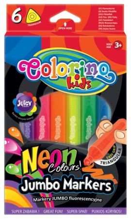 Colorino fixy Jumbo TRIO Neon 6ks