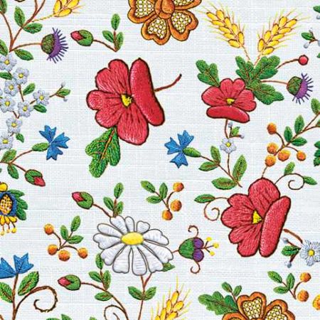 Ubrousky DAISY L (20ks) Kashubian Tablecloth