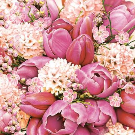 Ubrousky DAISY L (20ks) Cute Pink Bouquet