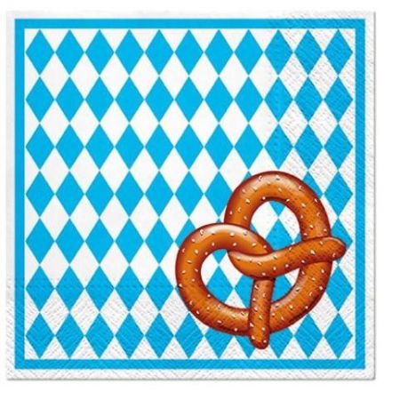 Ubrousky PAW Dekor L (20ks) Bavarian Pretzel