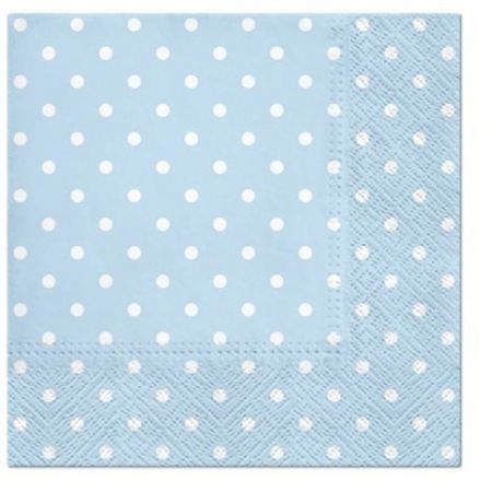 Ubrousky PAW Dekor L (20ks) Dots (light blue)