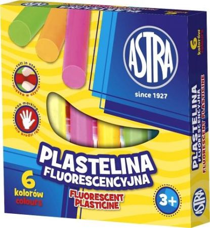 ASTRA Plastelina 6 barev Fluo