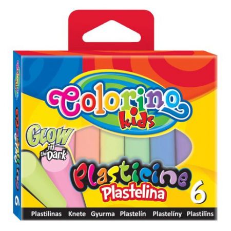 Colorino plastelina 6 barev Glow