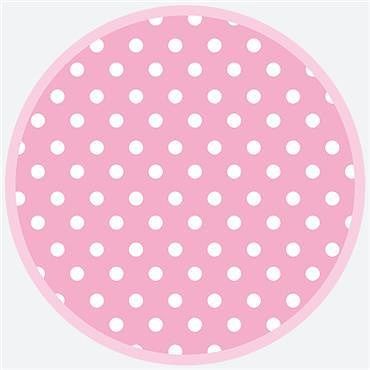 Talíř papírový PM 23cm 8ks Pink Dots