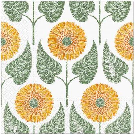 Ubrousky PAW Dekor L (20ks) Sunflowers Pattern