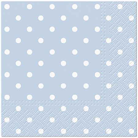 Ubrousky PAW Dekor C (20ks) Dots (light blue)