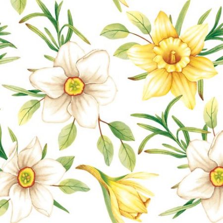 Ubrousky DAISY L (20ks) Watercolour Daffodils