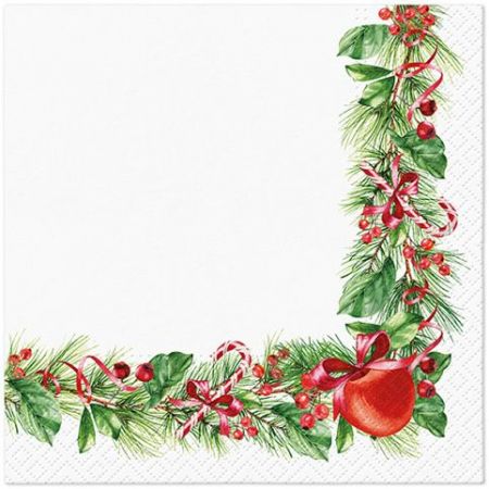 Ubrousky PAW TETE L (20ks) Christmas Branches Decor