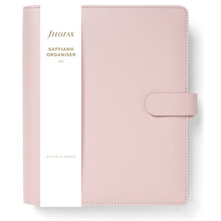 Filofax, Diář Saffiano, A5, blush 2025