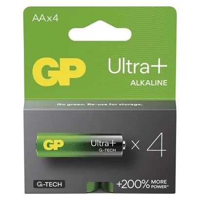 GP Alkalická baterie GP Ultra Plus AA (LR6) - 4kusy