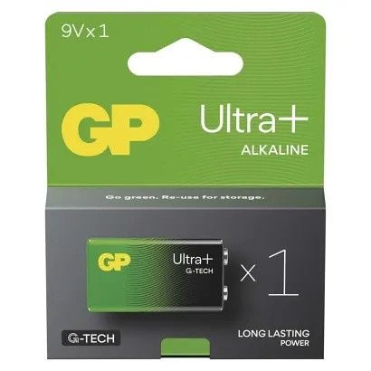 GP Alkalická baterie GP Ultra Plus 9V (6LF22)