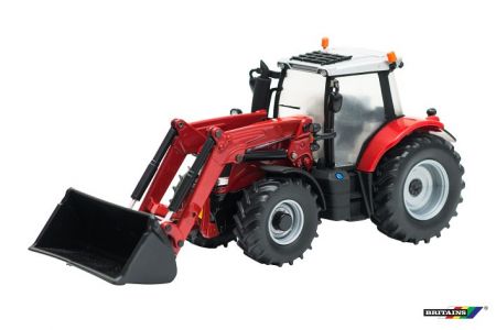 Britains Model traktor s čelním nakladačem Massey Ferguson 6616 1:32 21,5 cm