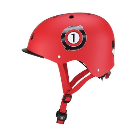 Globber Dětská přilba Elite New Red Racing XS/S (48-53 cm)