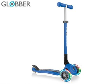 Globber Primo Foldable Fantasy Lights - Racing Blue