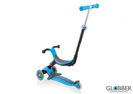 Globber Koloběžka Go Up Foldable Plus Lights Sky Blue