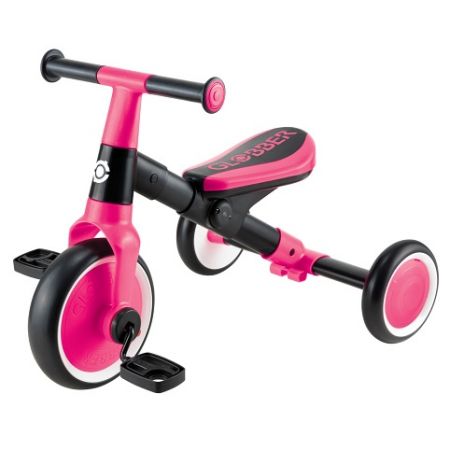 Globber Odrážedlo dětské tříkolové Learning Trike - Fuchsia Pink