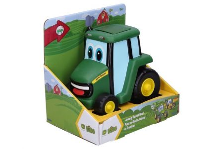 JD Kids John Deere - Traktor Johnny zmáčkni a jeď 15 cm