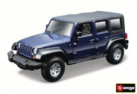 Bburago 1:32 Jeep Wrangler Unlimited Rubicon - metalic blue