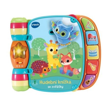 Vtech Hudební knížka se zvířátky CZ