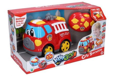 Kiddy Auto hasičské RC na dálkové ovládání s efekty 19 cm