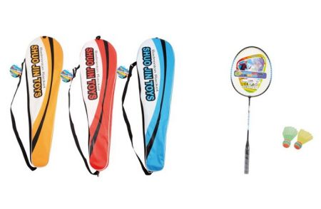 Rakety na badminton 65 cm 2 míčky set