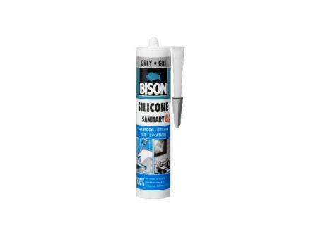 BISON SILICONE SANITARY ŠEDÝ 280 ml