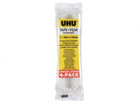 UHU TAPE 4x 10 m x15 mm