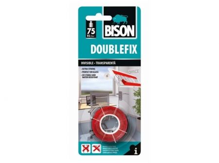 BISON DOUBLEFIX INVISIBLE 1,5 m x 19 mm