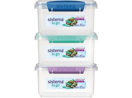 Sistema® TO GO™ Krabička na oběd s příborem 1,2 l, mix barev